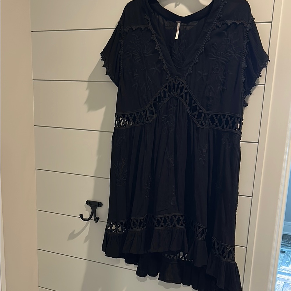 Free People Black Boho Dress